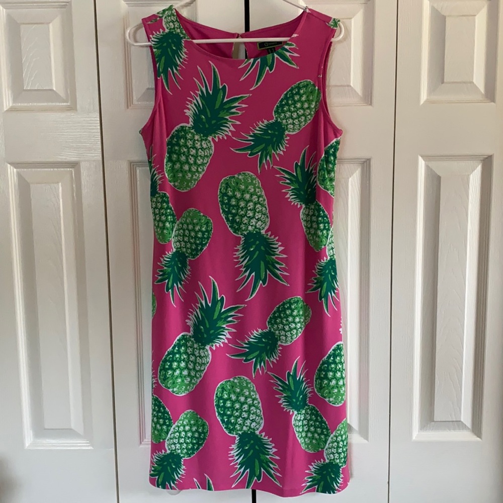 C. Wonder Pink Pineapple Sleeveless Dress